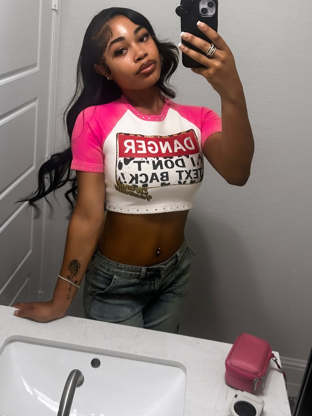 Left On Delivered Crop Top